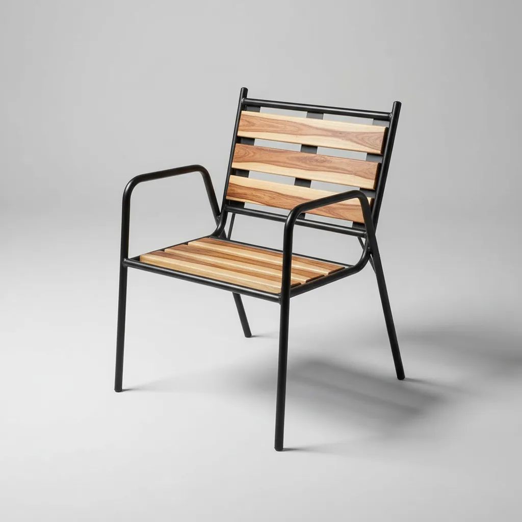 silla jardin madera